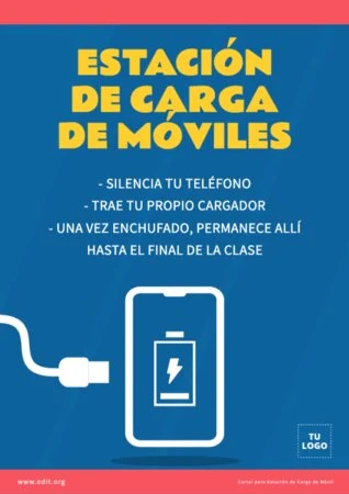 Edita un cartel de cargar móvil