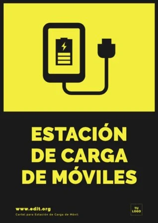 Edita un cartel de cargar móvil