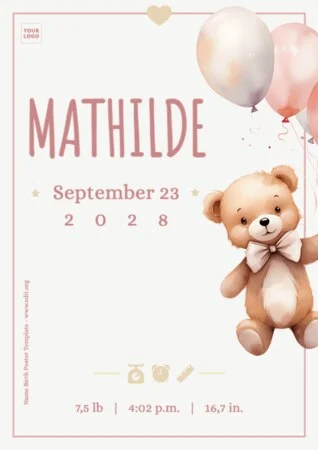 Edit a Birth poster