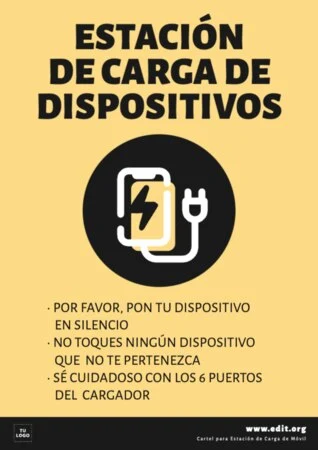Edita un cartel de cargar móvil