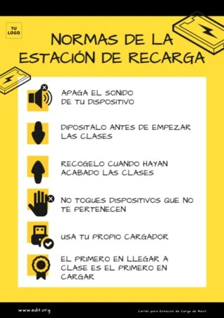 Edita un cartel de cargar móvil