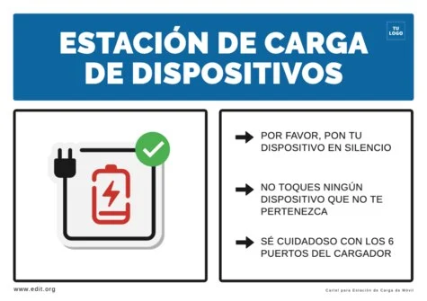 Edita un cartel de cargar móvil