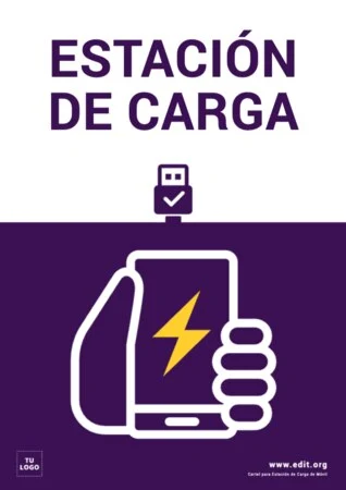 Edita un cartel de cargar móvil Edita un cartel de cargar móvil
