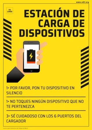 Edita un cartel de cargar móvil