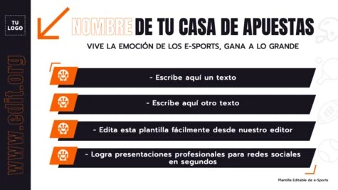 Edita un flyer de eSports