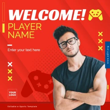 Edit an eSports flyer