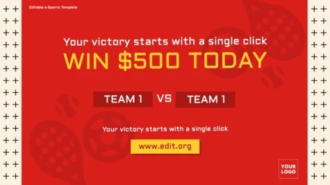 Edit an eSports flyer