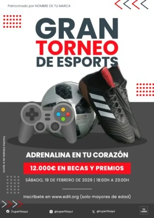 Edita un flyer de eSports