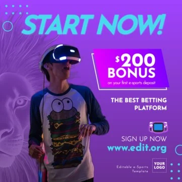 Edit an eSports flyer