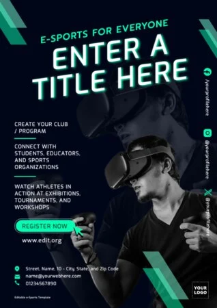 Edit an eSports flyer