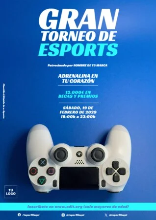 Edita un flyer de eSports