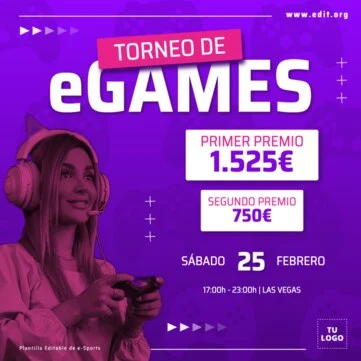 Edita un flyer de eSports