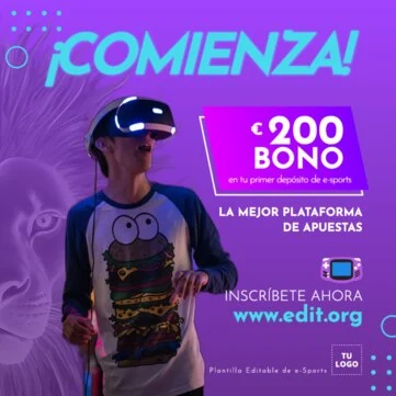Edita un flyer de eSports