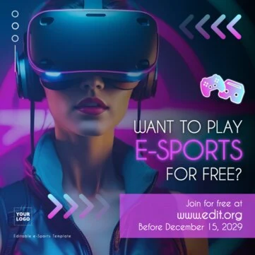 Edit an eSports flyer
