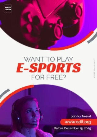 Edit an eSports flyer