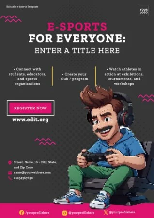 Edit an eSports flyer