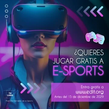 Edita un flyer de eSports