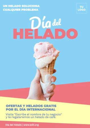 Edita un cartel de Helados