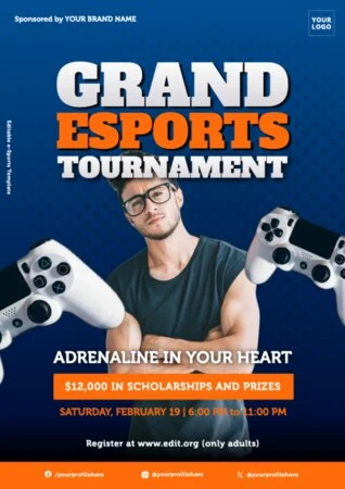 Edit an eSports flyer