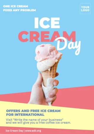 Edit an Ice Cream Day design