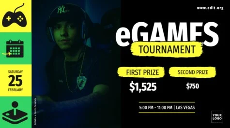 Edit an eSports flyer