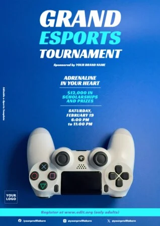 Edit an eSports flyer