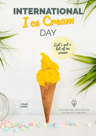 Edit an Ice Cream Day design