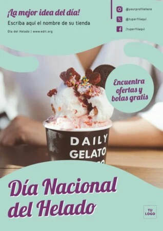 Edita un cartel de Helados