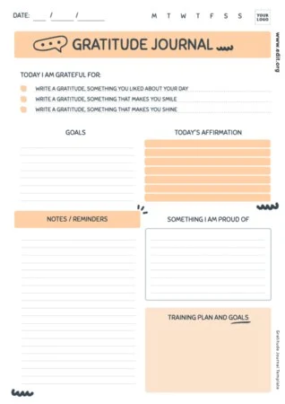 Edit a gratitude journal example