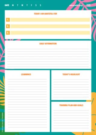 Edit a gratitude journal example