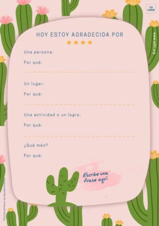Edita un diario de gratitud digital