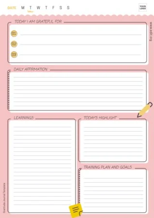 Edit a gratitude journal example