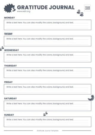 Edit a gratitude journal example