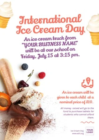 Edit an Ice Cream Day design