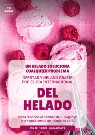 Edita un cartel de Helados