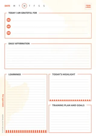 Edit a gratitude journal example