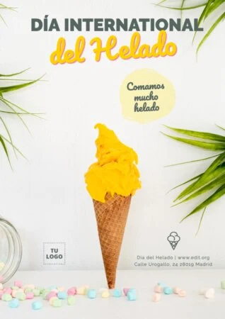 Edita un cartel de Helados