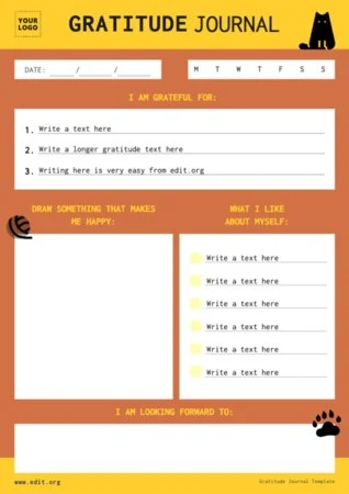Edit a gratitude journal example