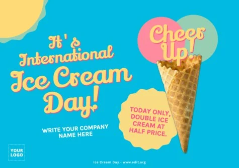 Edit an Ice Cream Day design