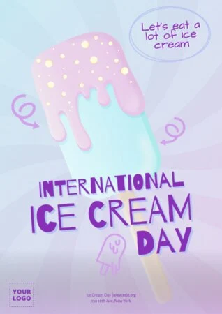 Edit an Ice Cream Day design