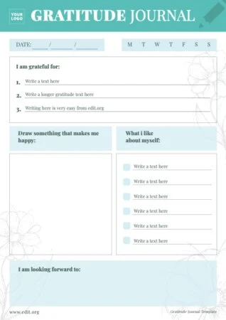 Edit a gratitude journal example