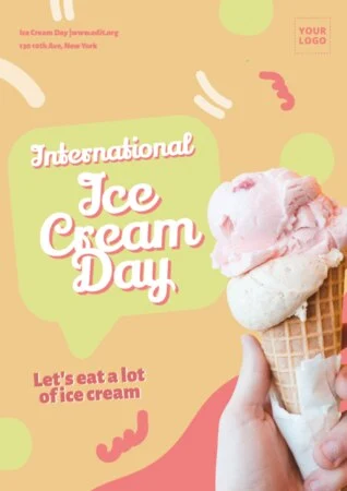 Edit an Ice Cream Day design