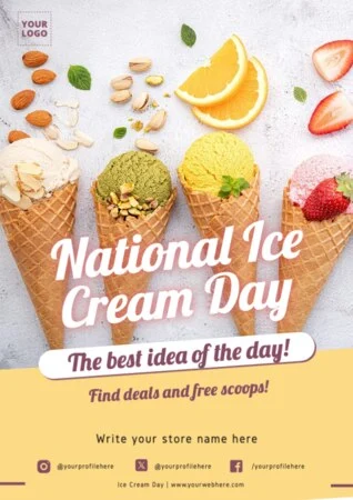 Edit an Ice Cream Day design