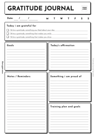 Edit a gratitude journal example