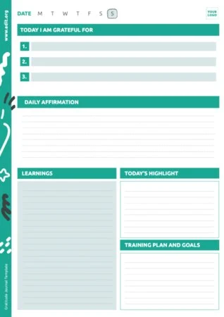 Edit a gratitude journal example