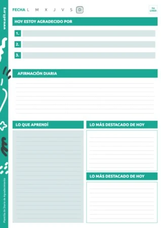 Edita un diario de gratitud digital