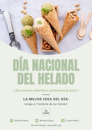 Edita un cartel de Helados