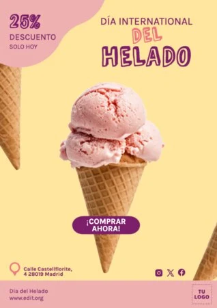 Edita un cartel de Helados