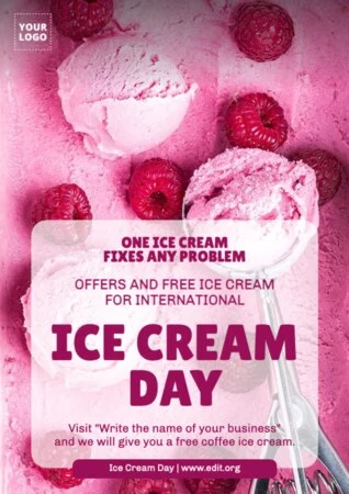 Edit an Ice Cream Day design