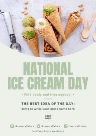 Edit an Ice Cream Day design